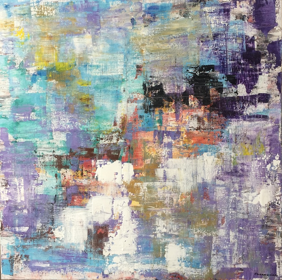 Artwork (80*80 cm, acrylic, canvas, 006) - Зображення 2