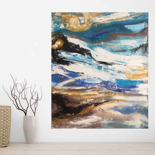Artwork (70*90, linen, acrylic, 048)