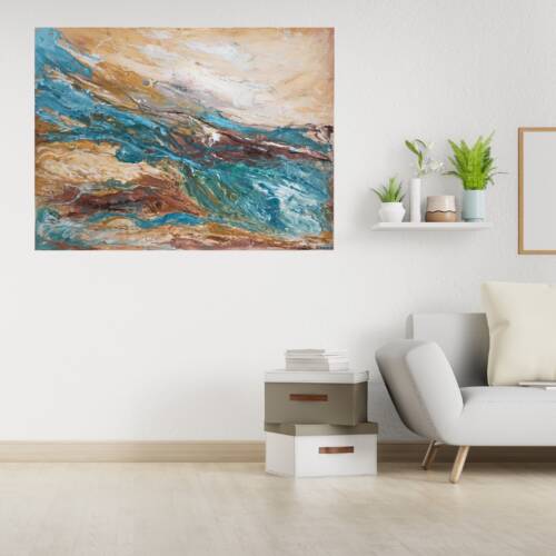 Artwork (90*120 cm, linen, acrylic, 067)