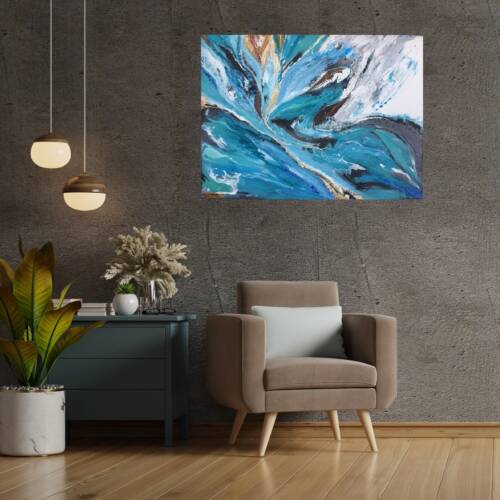 Artwork (90*120 cm, cotton, acrylic, 068)