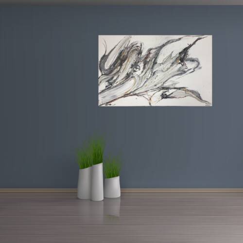 Artwork (100*160 cm, linen, acrylic, 077)