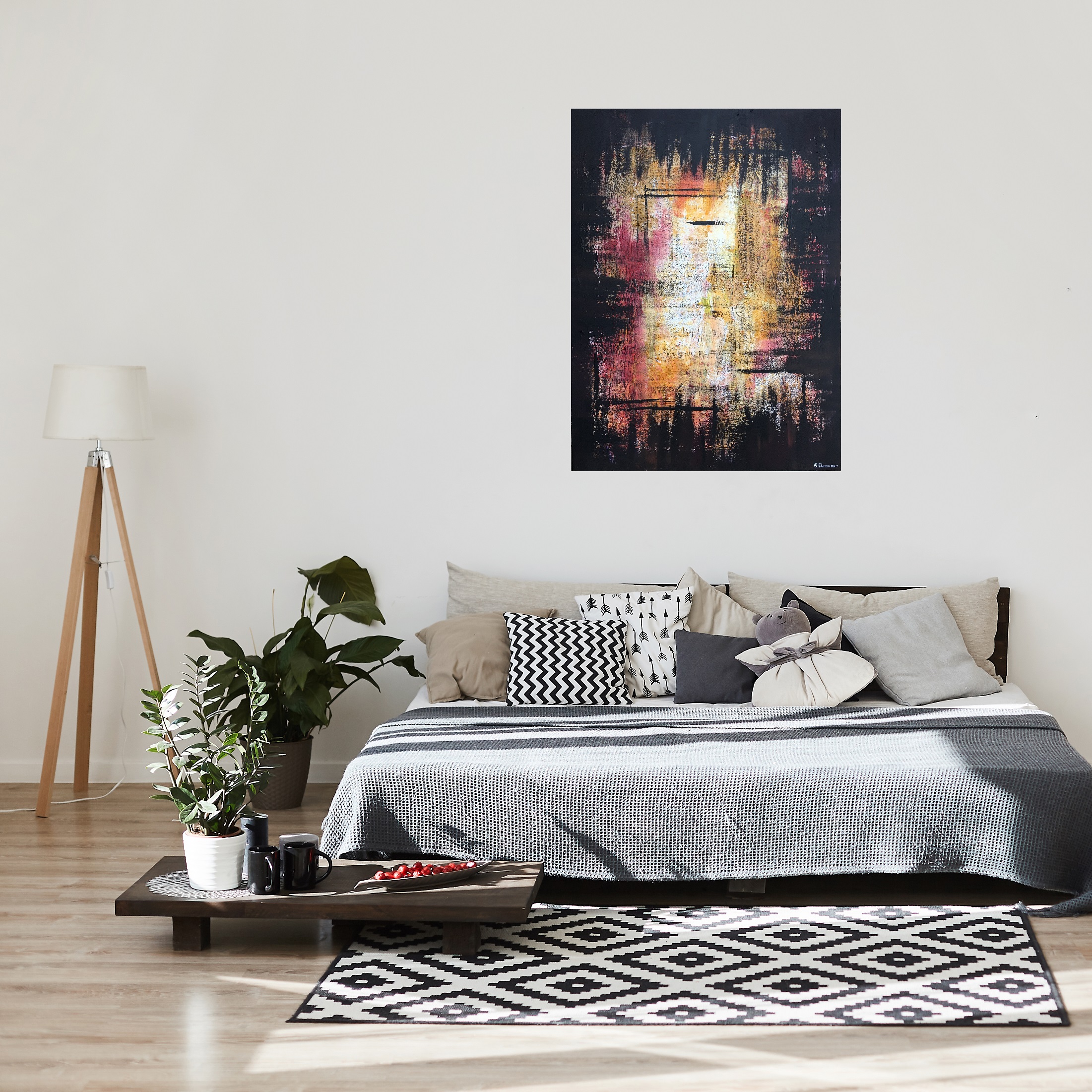 Artwork (90*120, linen, acrylic, 099)