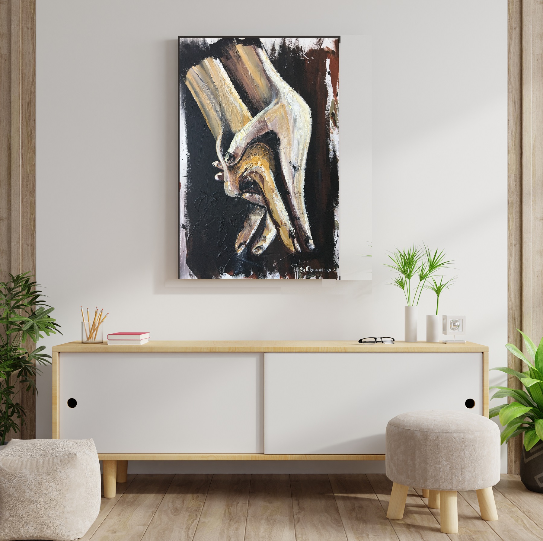Artwork (90*60, linen, acrylic, 141)