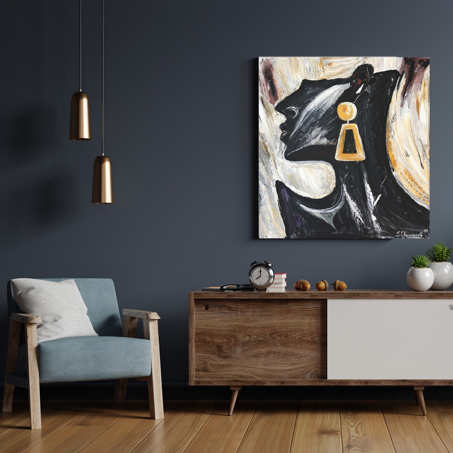 Artwork (80*80, linen, acrylic, 225)