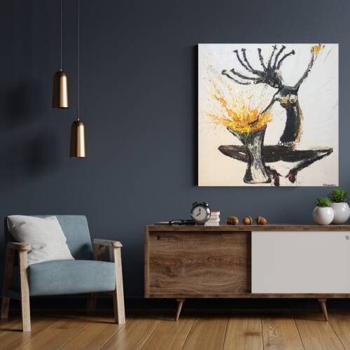Artwork (80*80, linen, acrylic, 240)