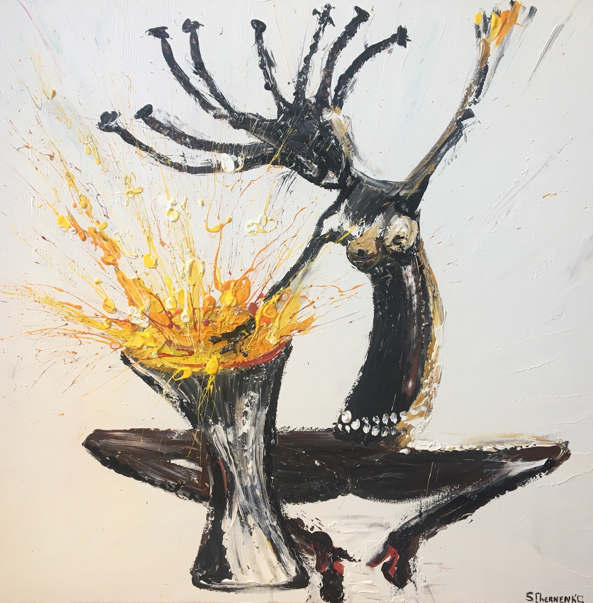 Artwork (80*80, linen, acrylic, 240) - Зображення 2