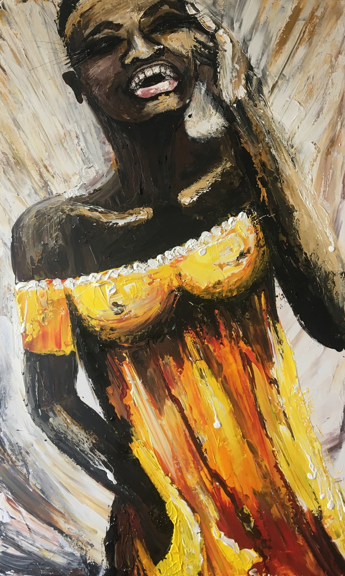 Artwork (100*60, linen, acrylic, 241) - Зображення 2