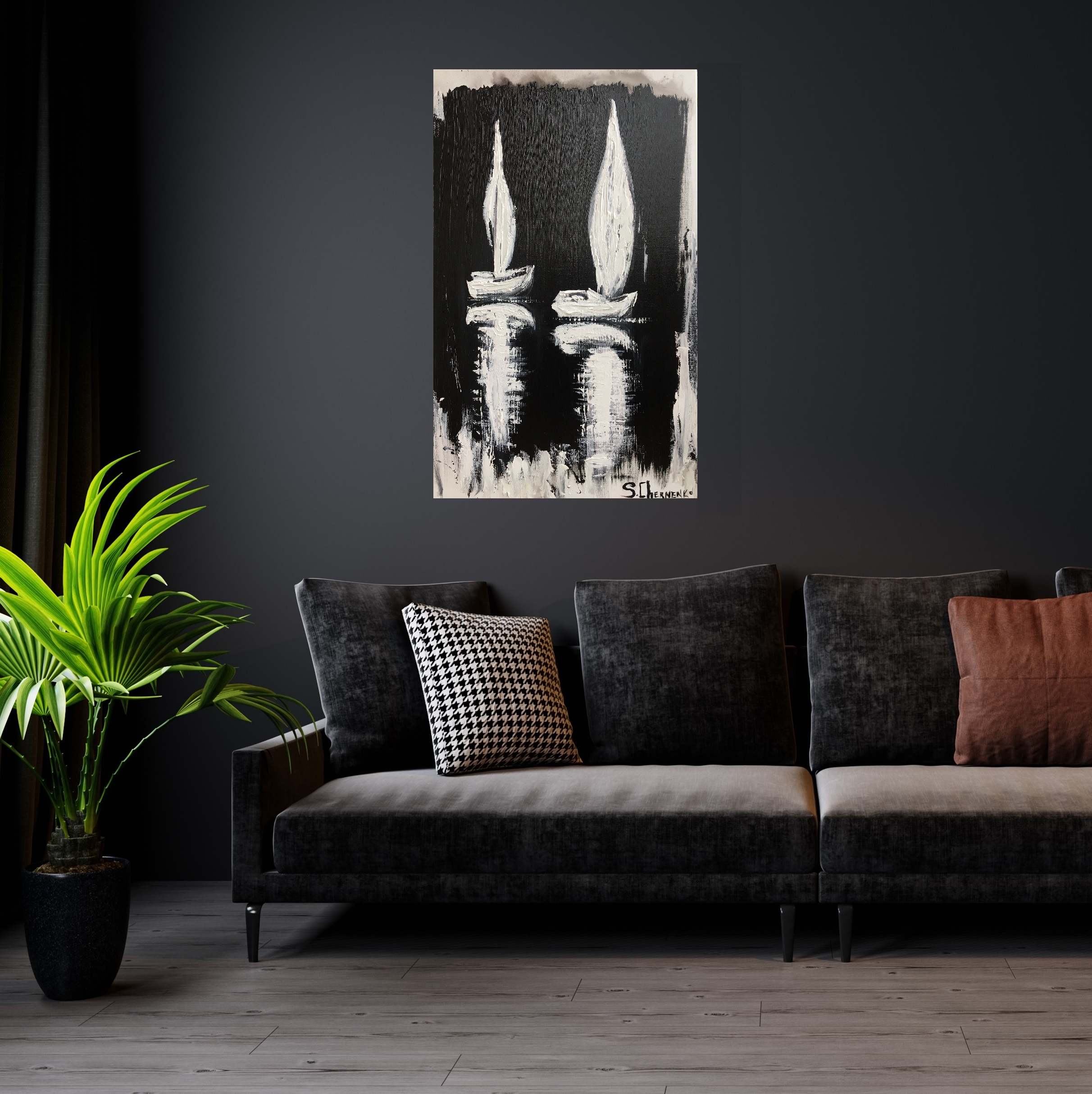Artwork (80*50, linen, acrylic, 314)