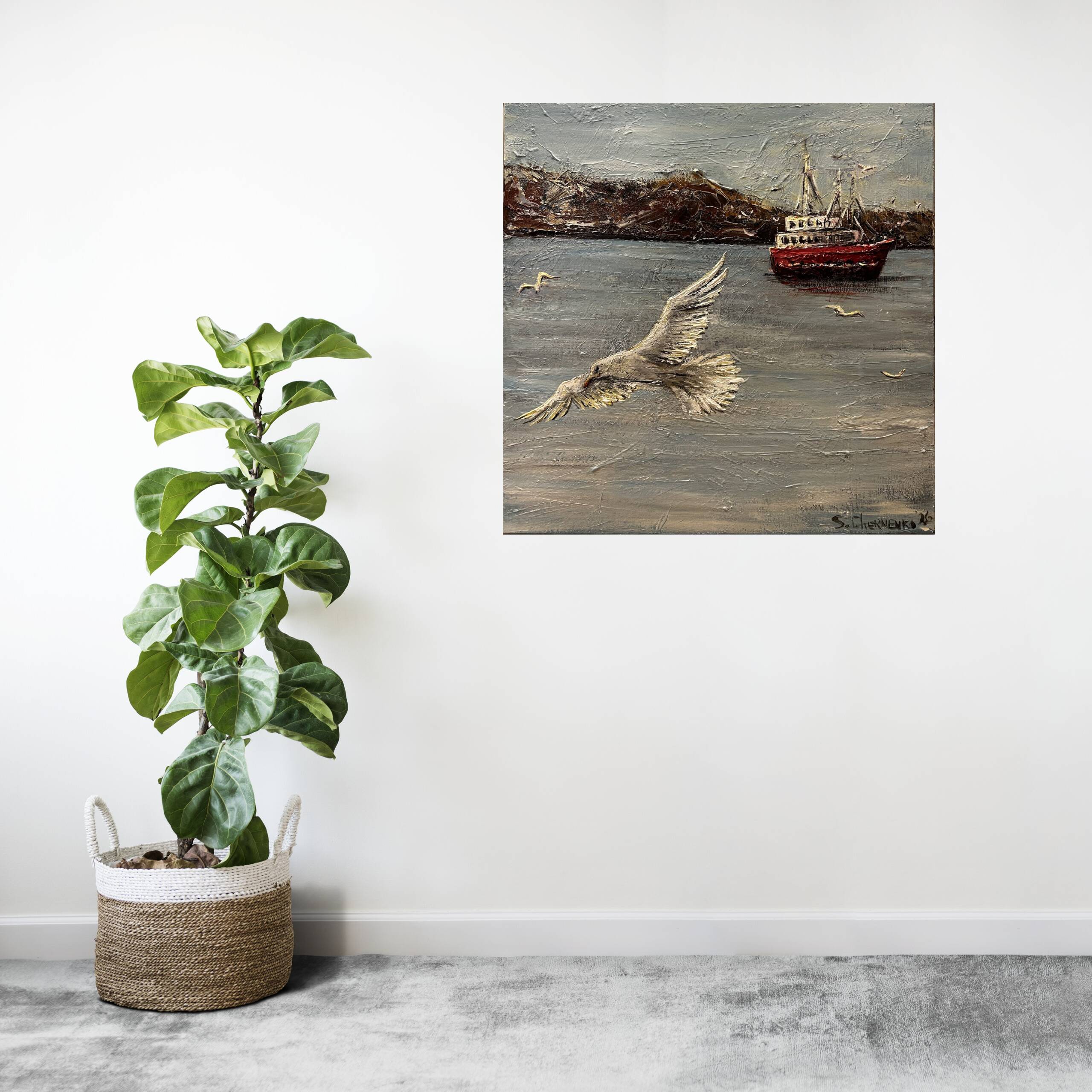 Artwork (70*70, canvas, acrylic, 527)